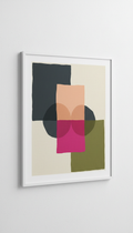 Urban Magenta Forms Giclée Print